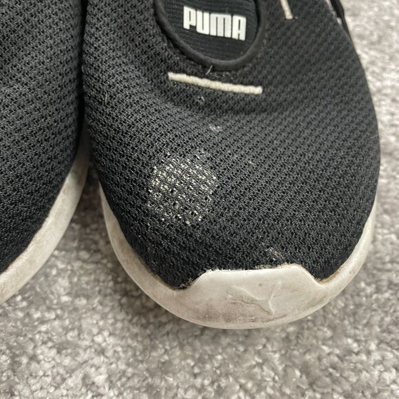 PUMA Carson 2 Concave Black White Womens 8 Low Lace Up Sneakers Shoes Cushion - Picture 10 of 15